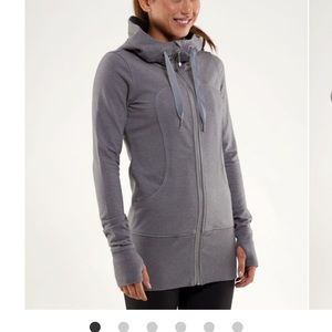 Lululemon live simply long jacket Heather dark grey